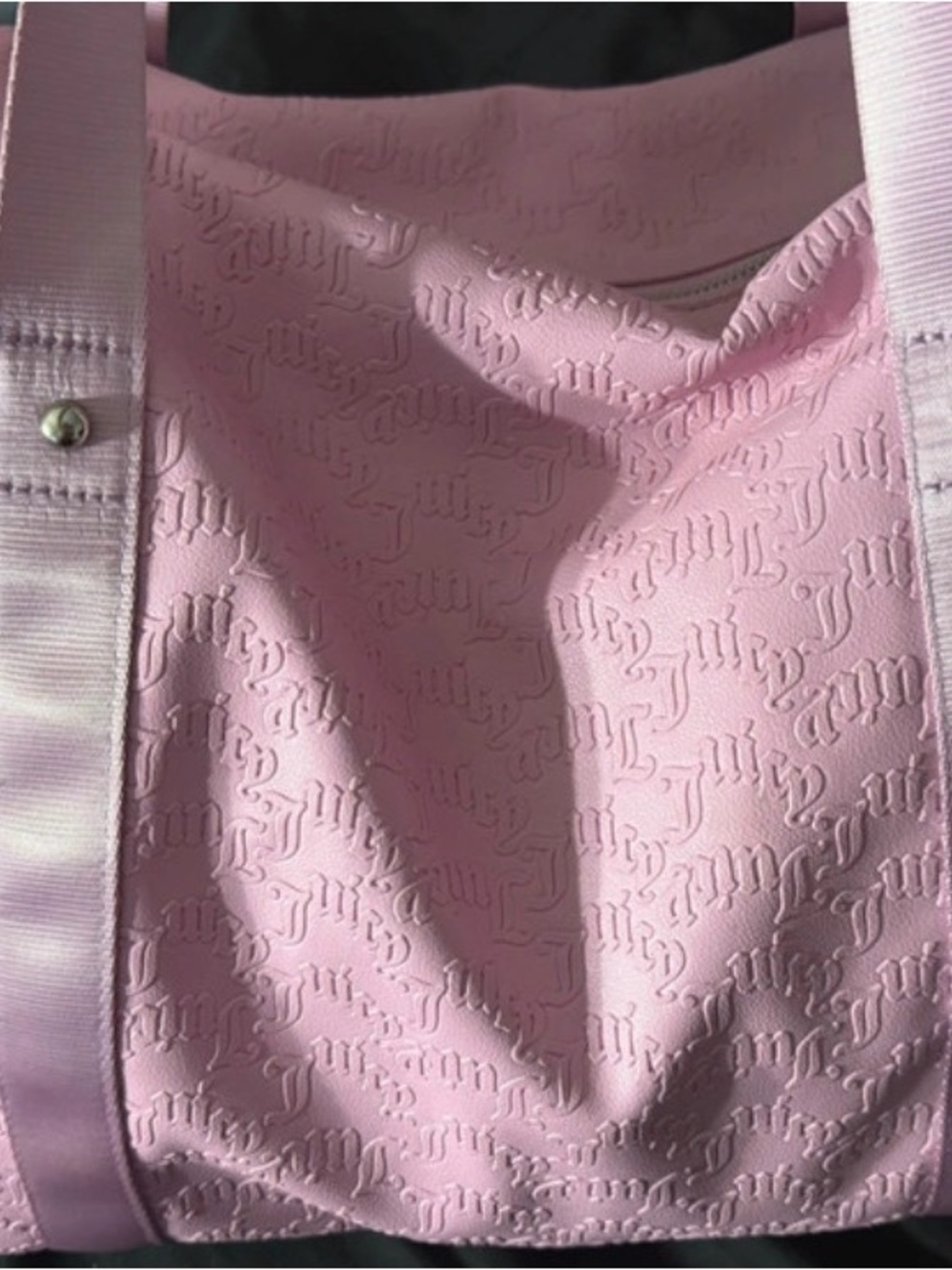 Juicy Couture Light Pink Embossed Logo Tote - Picture 2 of 3